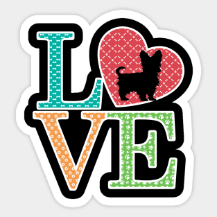 Love morkie best morkie Sticker